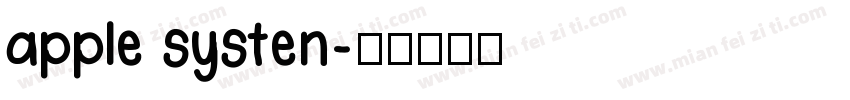 apple systen字体转换